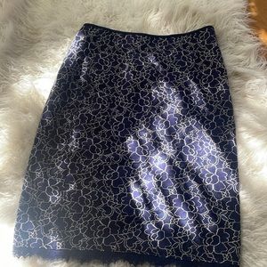 Diane von Furstenberg Lace Pattern Skirt